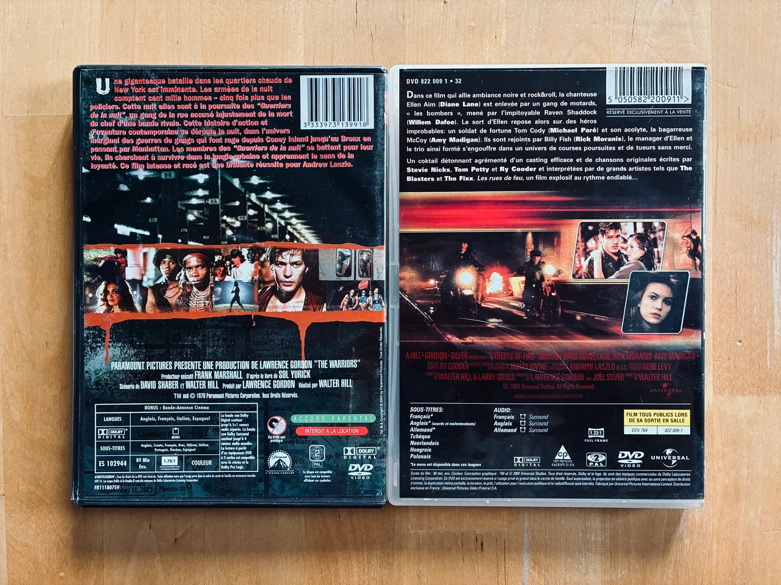 Lot of 2 DVDs of Walter Hill's 80s cult classics: The Warriors and Streets of Fire. – photo 3